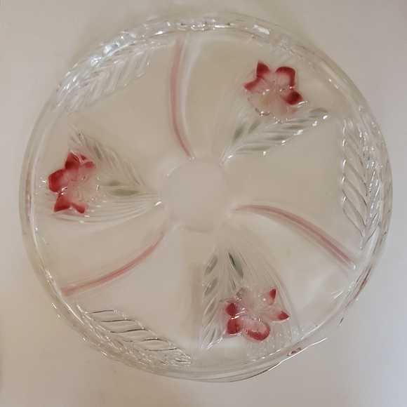 14" Colored Glass Cake Platter - Mikasa 'Satin Orchard' ca. 1994-1995 - Picture 5 of 8